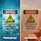 Signmission Hot Surface Sign, 10 in H x 7 in W, Vinyl Decal, Hot Work In Progress Keep Out OS-2PACK-DS-D-710-V-1365 - alternate 6